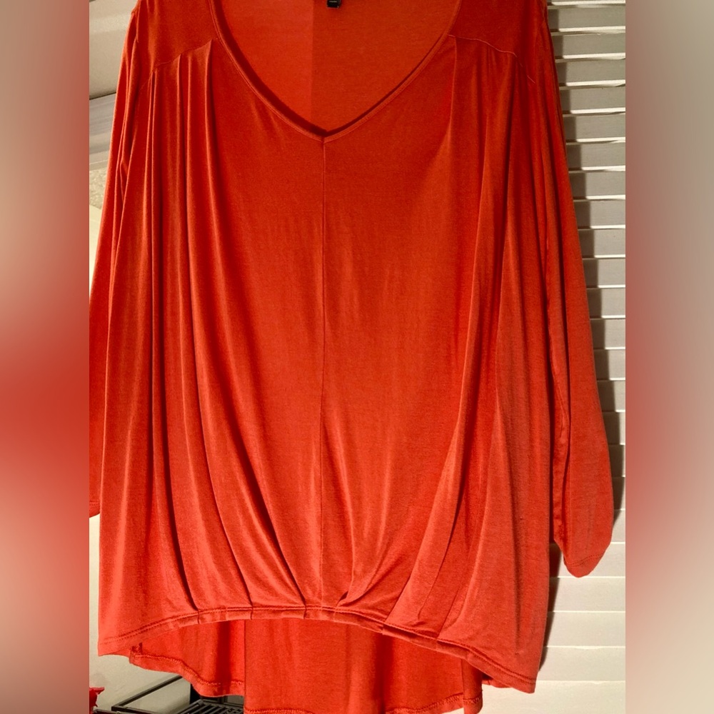 Vibrant EUC Cable & Gauge Orange Top women size M - Picture 4 of 12